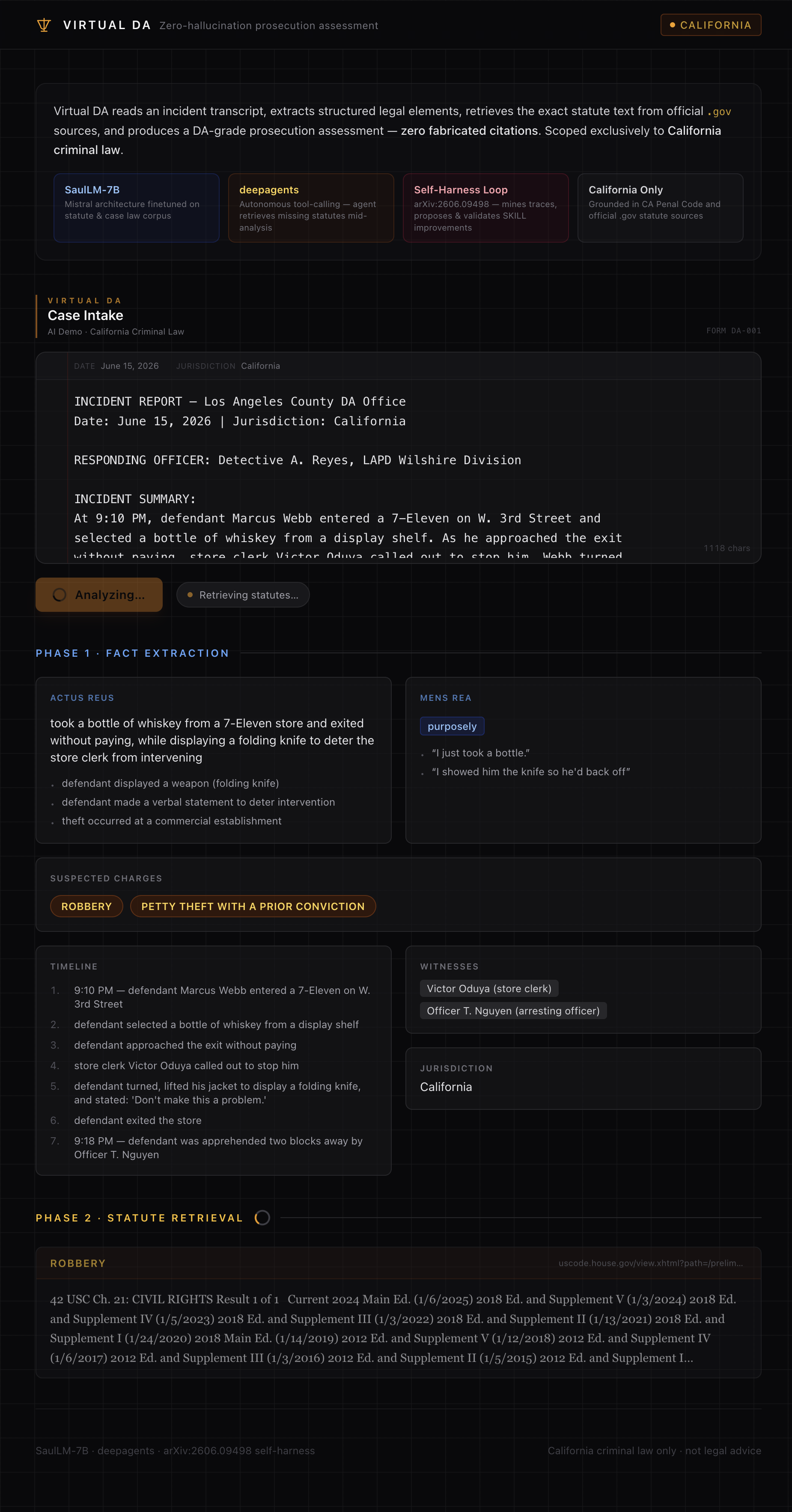 Phase 1 complete — structured facts extracted from the incident report