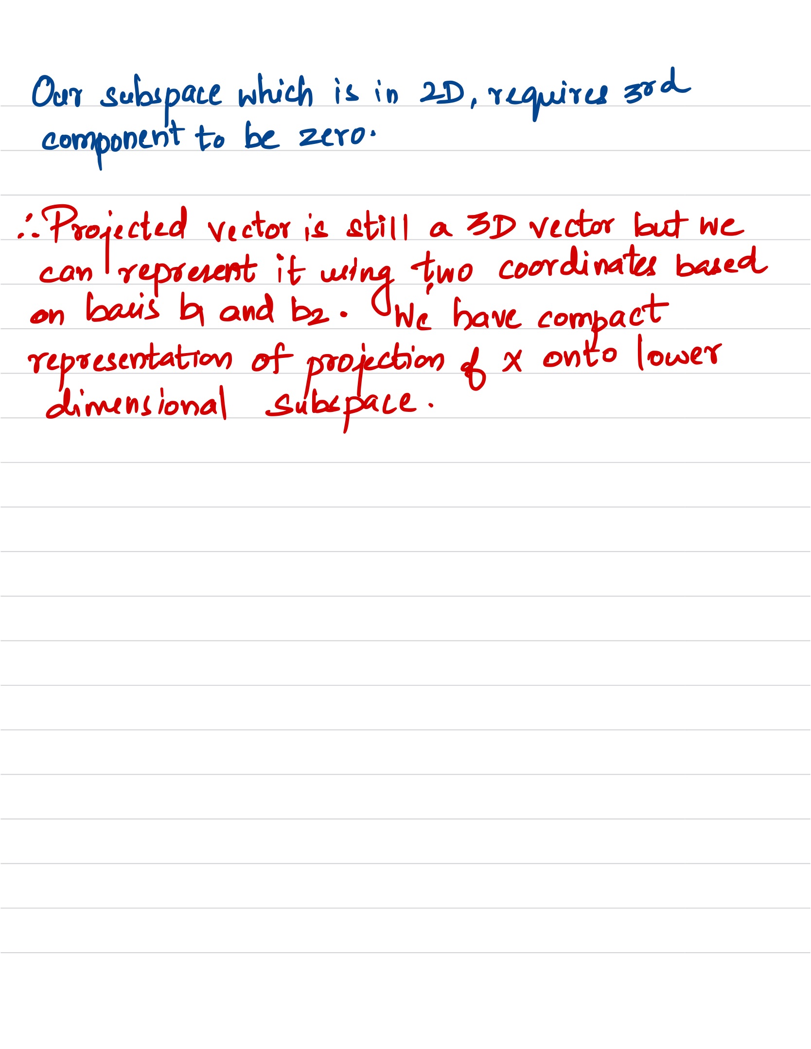 Orthogonal Projection 1D