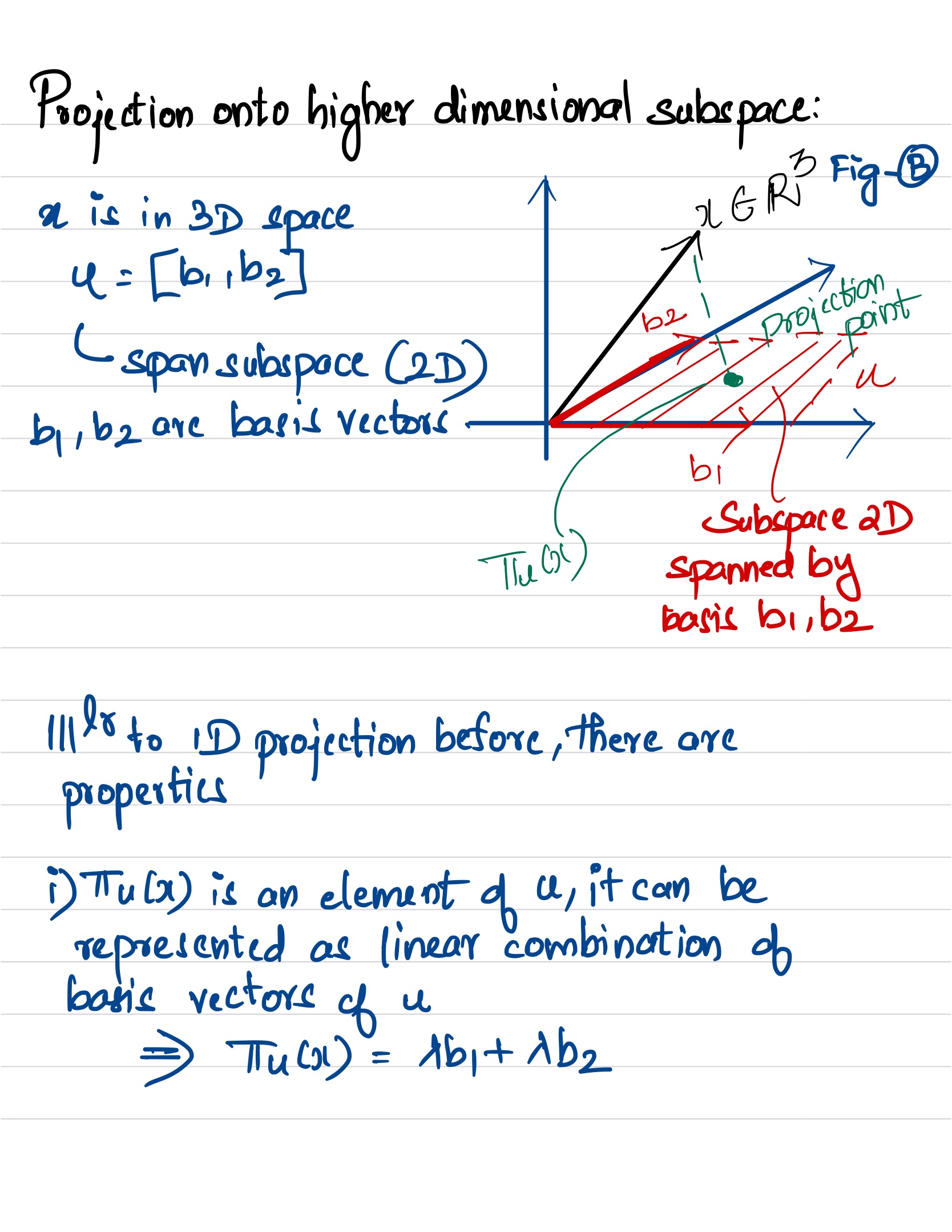 Orthogonal Projection 1D