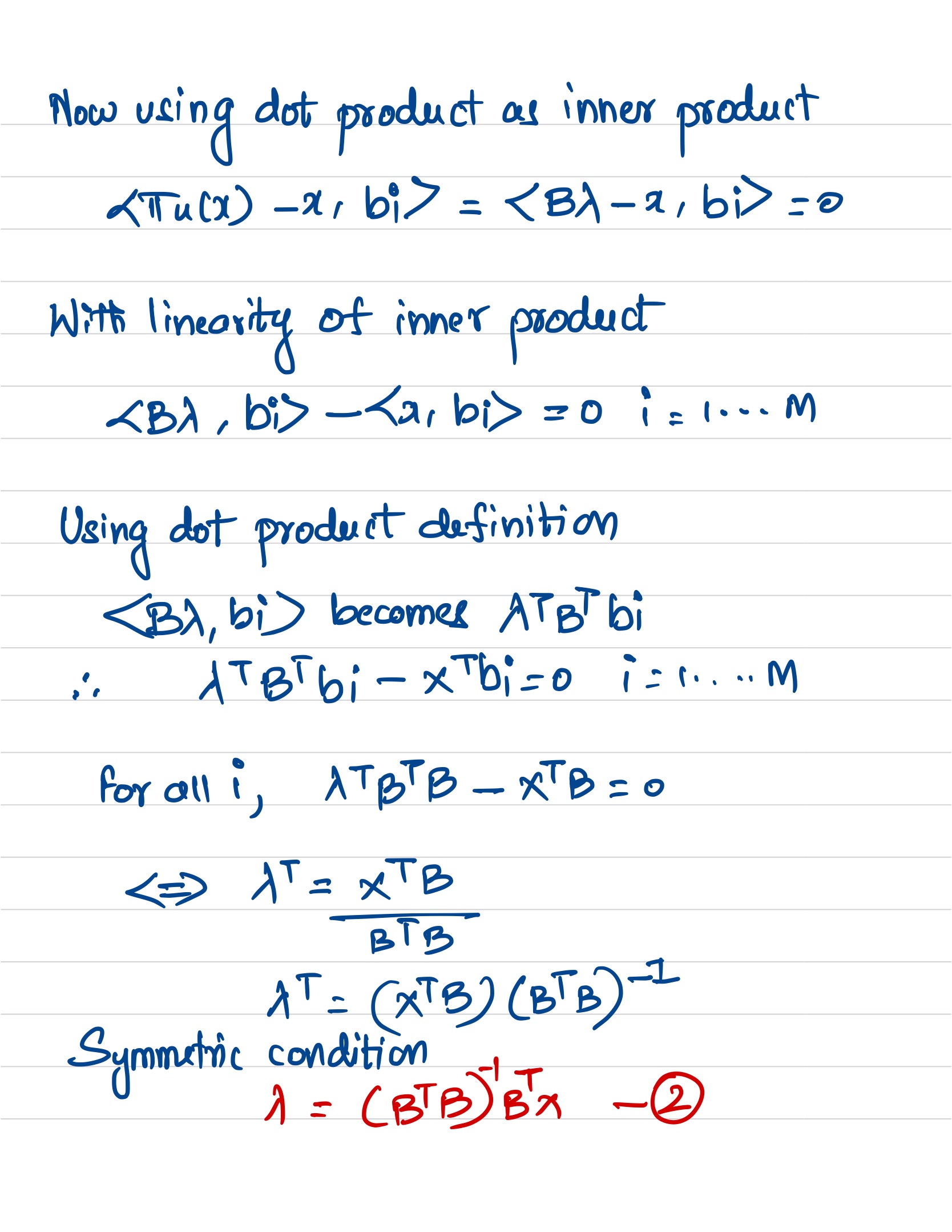 Orthogonal Projection 1D