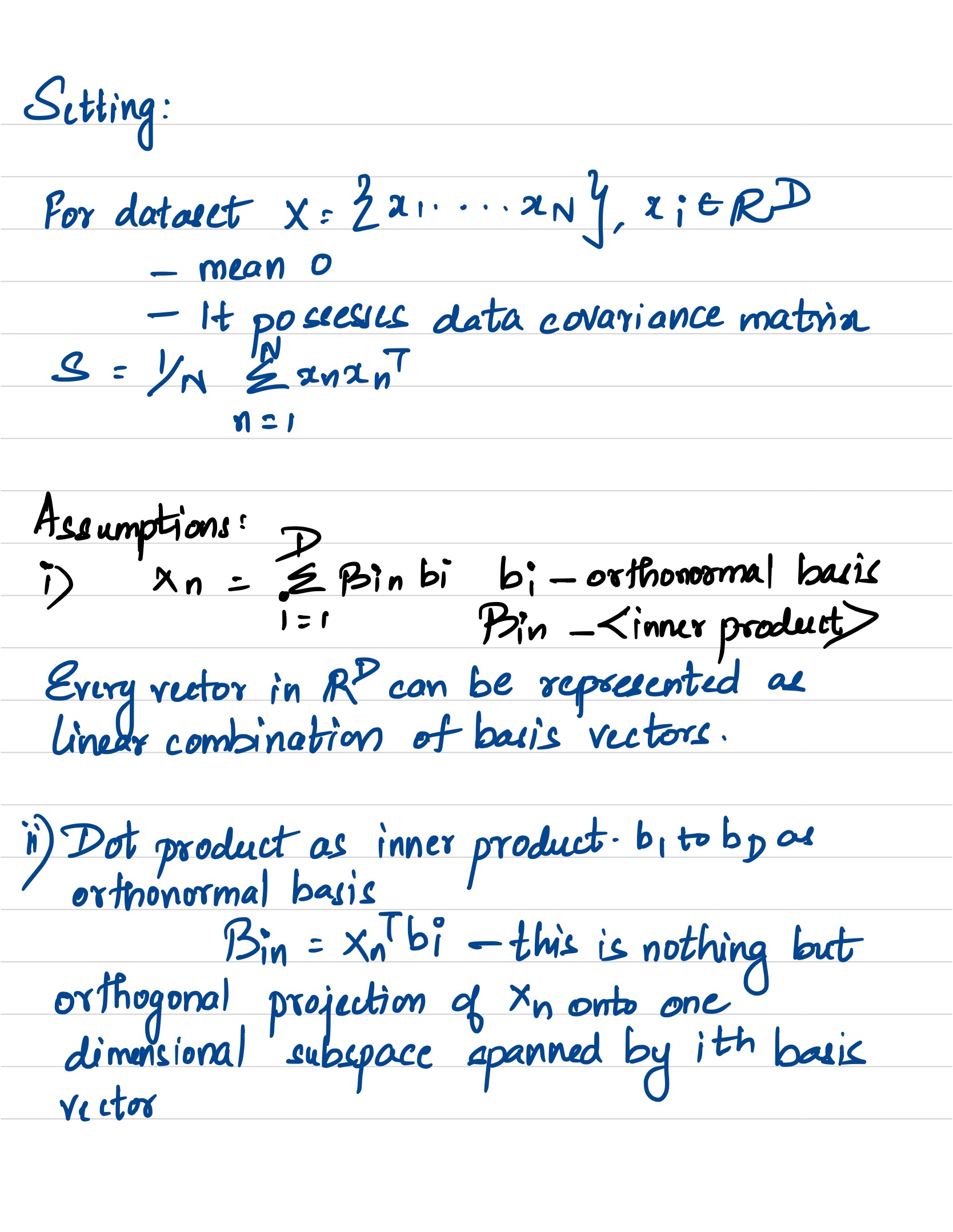 Orthogonal Projection 1D