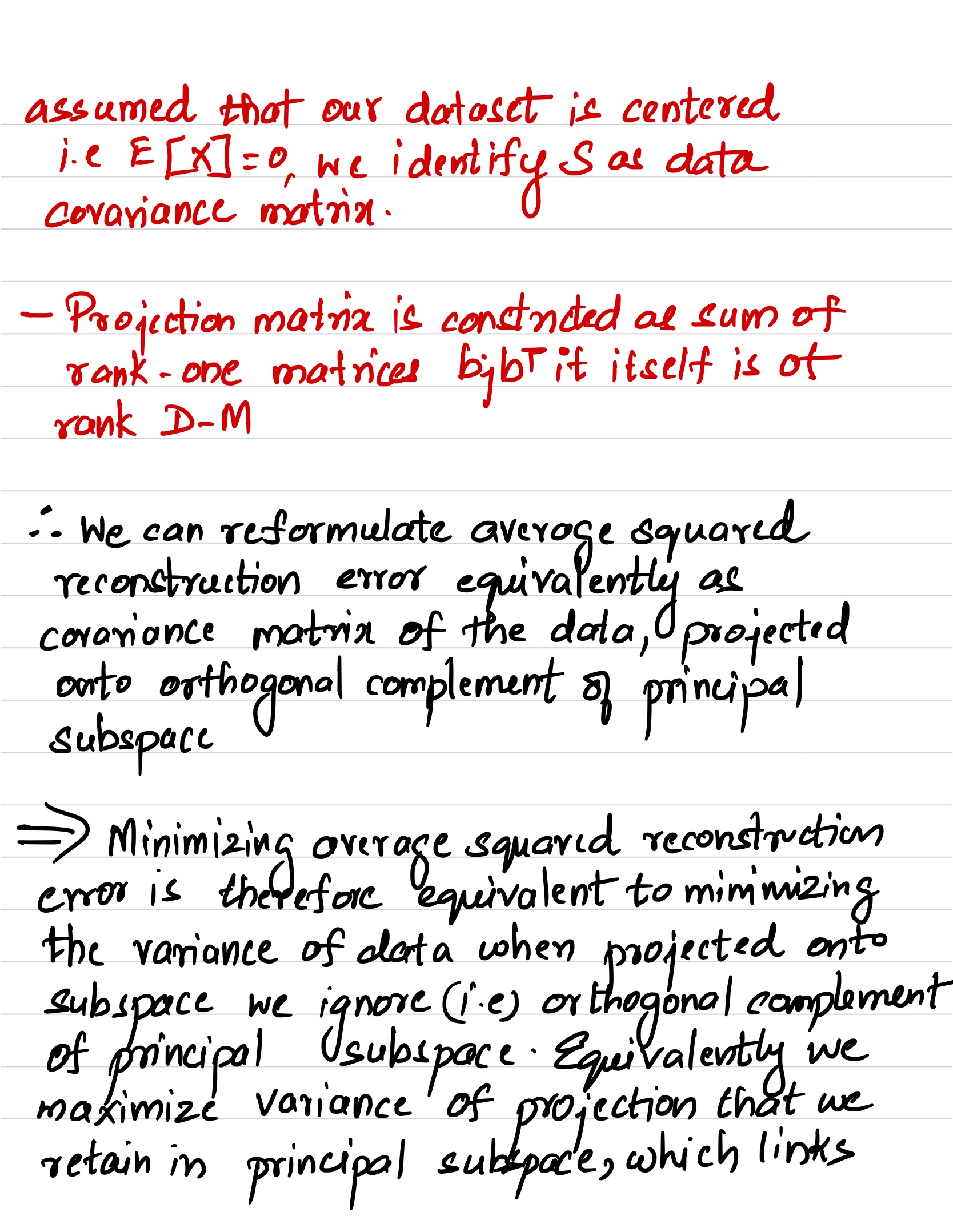 Orthogonal Projection 1D
