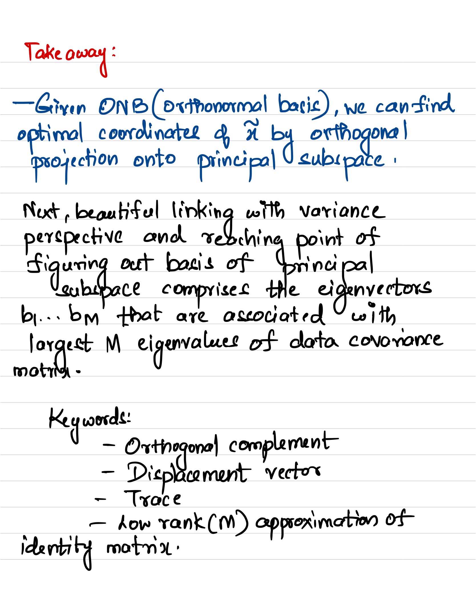 Orthogonal Projection 1D