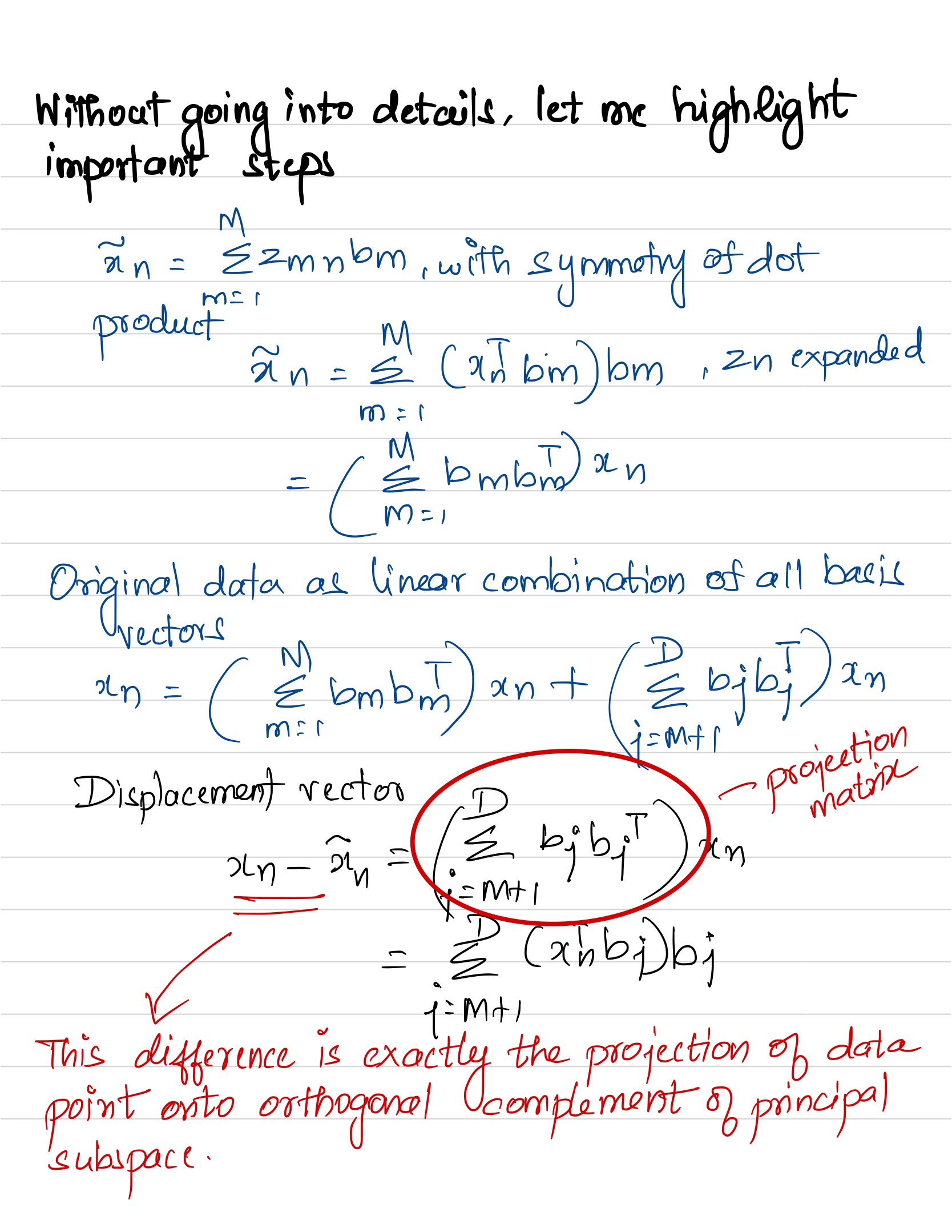 Orthogonal Projection 1D