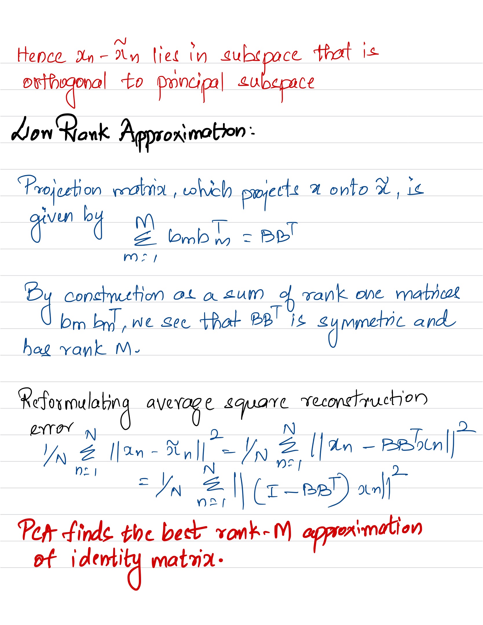 Orthogonal Projection 1D